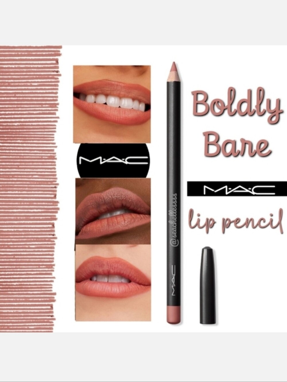 MAC Cosmetics Boldly Bare Lip Pencil Liner Brand New In Box Authentic